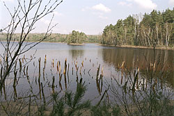 Das Restloch 107 in der Lausitz