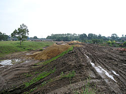 Deichbau vor Eilenburg Deichbau vor Eilenburg