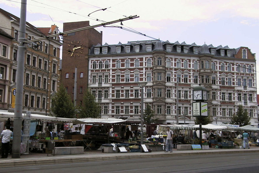 Wiederbelebter Lindenauer Markt in Leipzig-West Wiederbelebter Lindenauer Markt in Leipzig-West