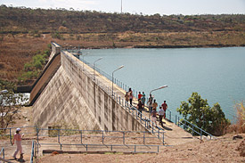 Staudamm des Rio Descoberto bei Brasilia, Brasilien