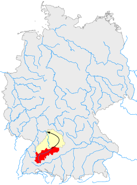 Grafik: Flussgebiete in Deutschland mit dem Beipsiel Neckar Grafik: Flussgebiete in Deutschland mit dem Beipsiel Neckar