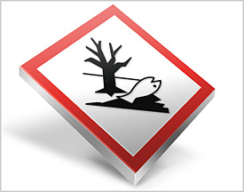 Kennzeichnung von Gefahrstoffen - Symbol umweltgefährlich Kennzeichnung von Gefahrstoffen - Symbol umweltgefährlich