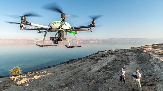 Beschreibung: Dead Sea, Israel, Palästina, 2014  Drohne zu Aufnahme von Luftbildern und Thermalaufnahmen. Foto: André Künzelmann/UFZ