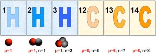 Stabile Isotope des Wasserstoffs und des Kohlenstoffs Abbildung: K.Mackenzie / UFZ Stabile Isotope des Wasserstoffs und des Kohlenstoffs Abbildung: K.Mackenzie / UFZ