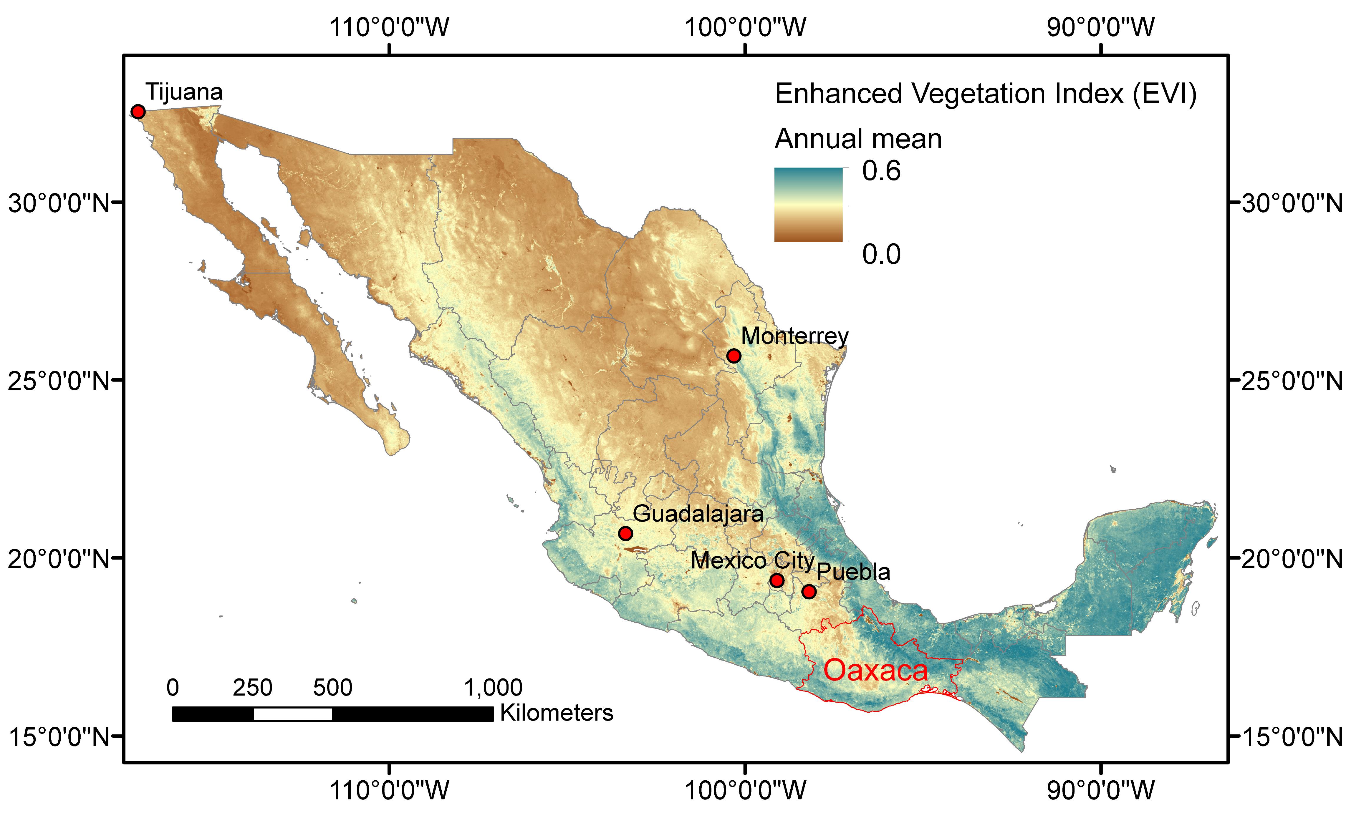 map of Mexico