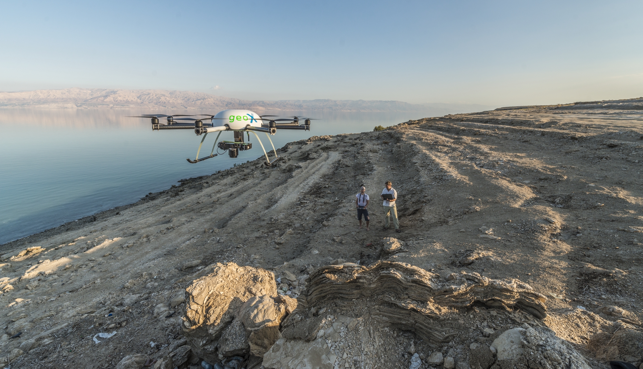 UAV at the Dead Sea (c) Andre Künzelmann