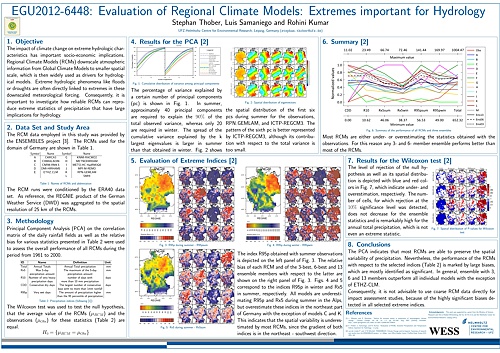 Poster Thober EGU 2012