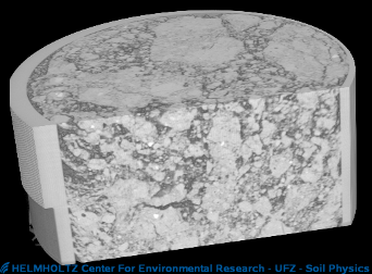 Soil sample from top soil of the Chernozem in Bad Lauchstädt (sample diameter 80mm resolution 0.1mm).....