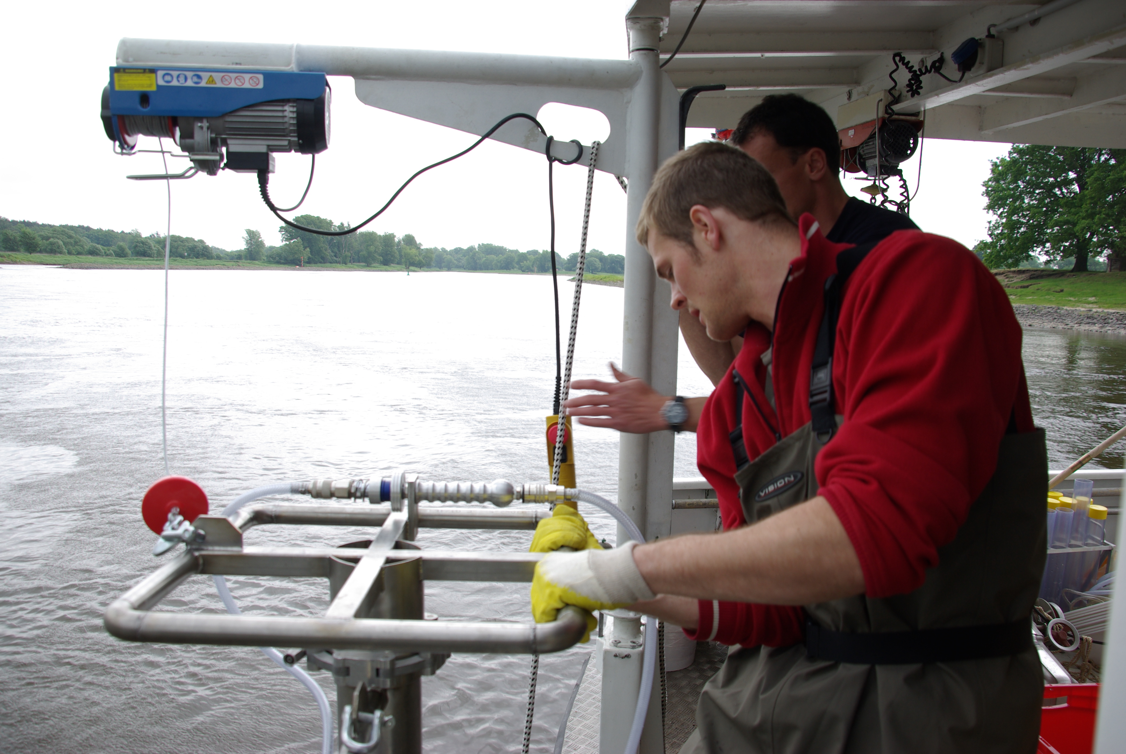 Sampling for benthic invertebrates