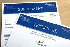 HIGRADE Certificate and Supplement. Photo: Silvia Voigt HIGRADE Certificate and Supplement. Photo: Silvia Voigt