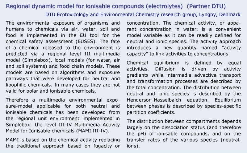 Dynamic model electrolytes DTU