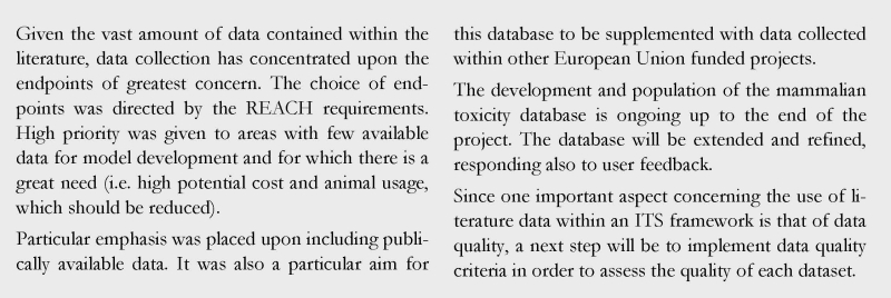 Mammalian toxicity database LJMU 2