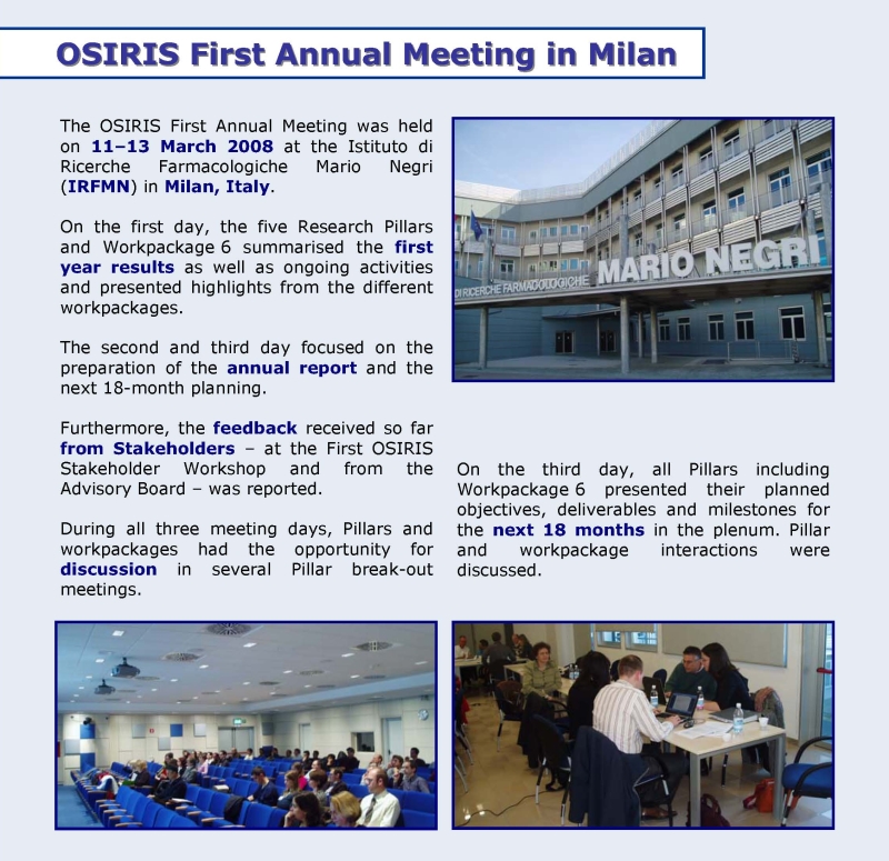 First Annual Meeting First Annual Meeting