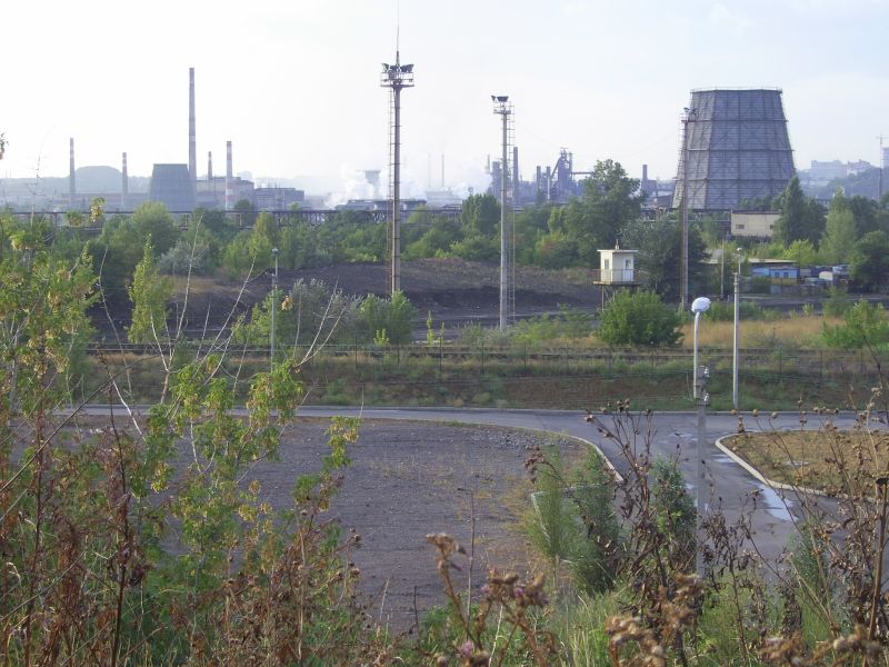 Donetsk: steel works Donetsk: steel works