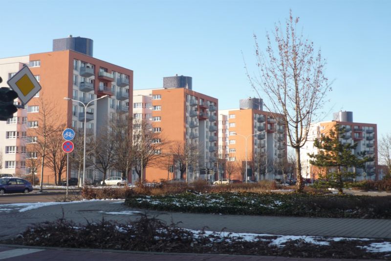 Modernized large housing estates in Halle