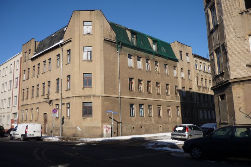 Unrenovated housing stock in Halle-Glaucha