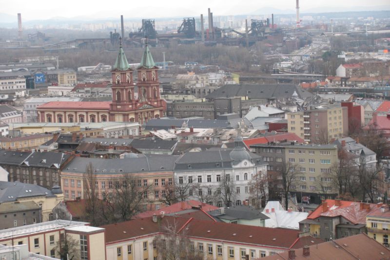 View on Ostrava's city centre