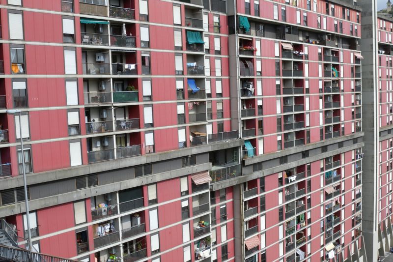 Large housing estate at Genoa's periphery