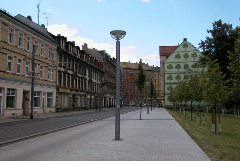 Leipzig Lindenau: reused urban space after demolition