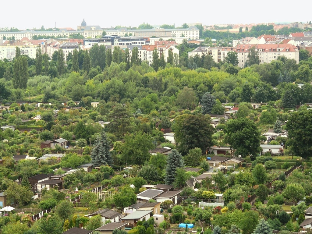 A mosaic of garden plots in Leipzig