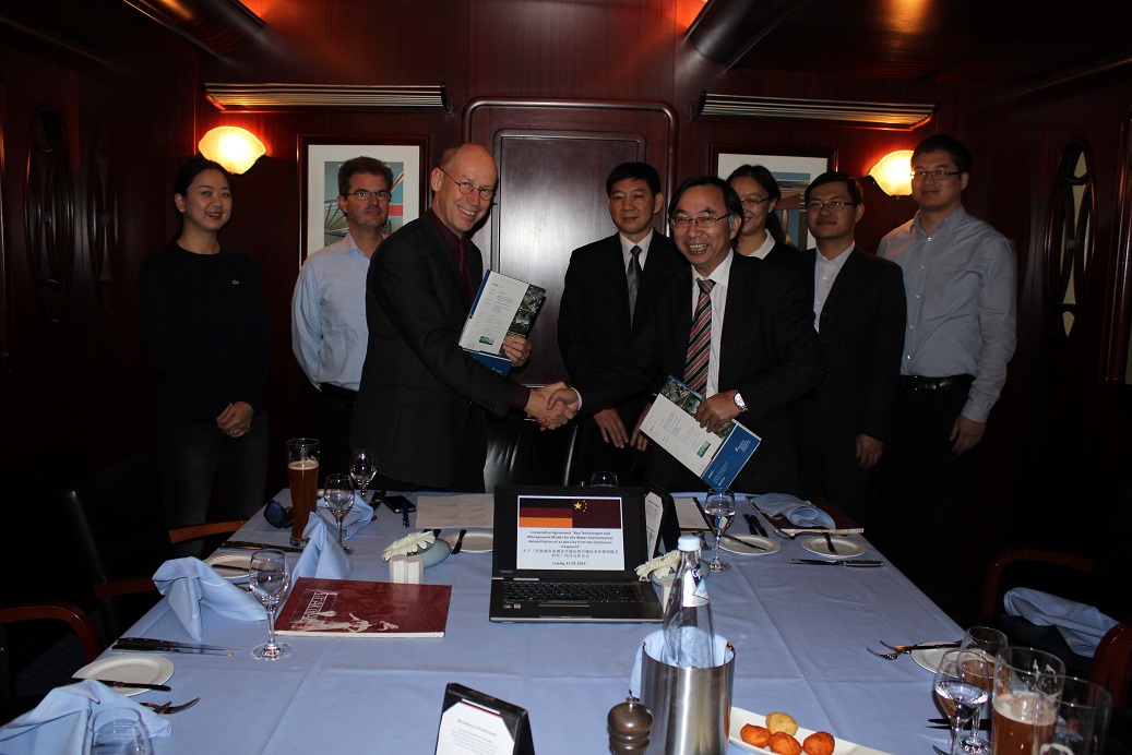 The cooperation agreement between UFZ and TONGJI University (Prof. DAI) has been renewed in the context of the 13. Five years plan of China, Leipzig, 12.01.2016