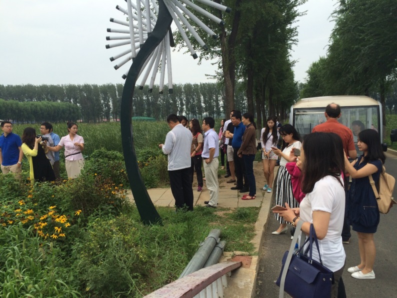 Visit of Core Area of Lotus Lake National Wetland Park