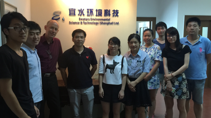 Prof. Olaf Kolditz visited EWaters partner companies in Shanghai Prof. Olaf Kolditz visited EWaters partner companies in Shanghai