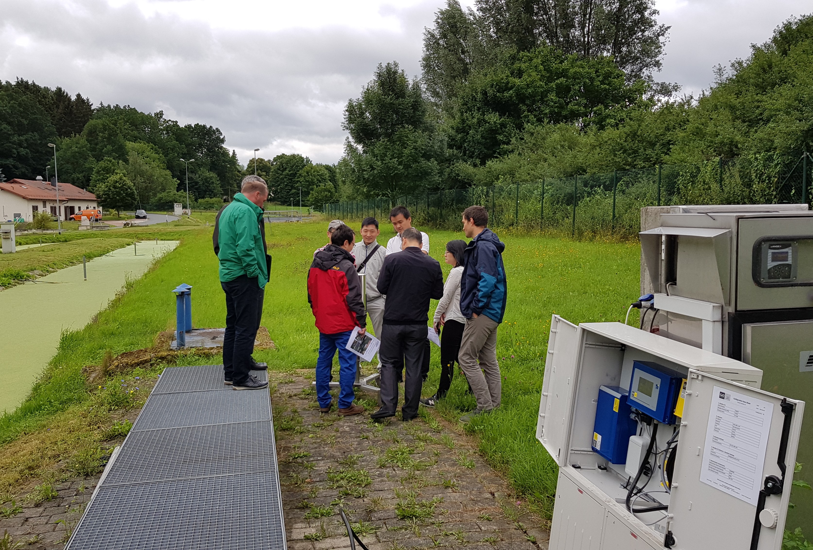 monitoring stations at Lockwitzbach creek