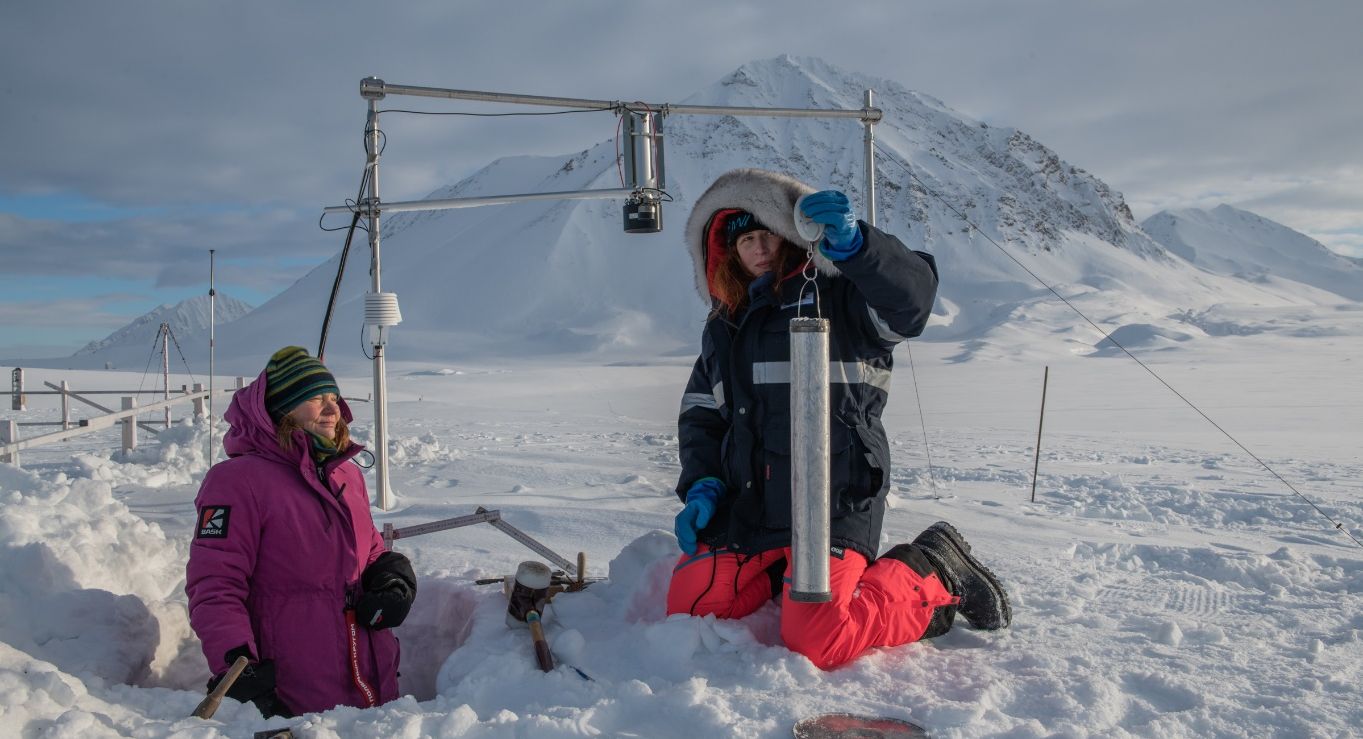 Snow measurements (Photo:AWI)