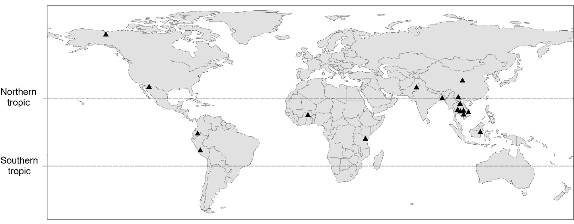 Global distribution of model applications