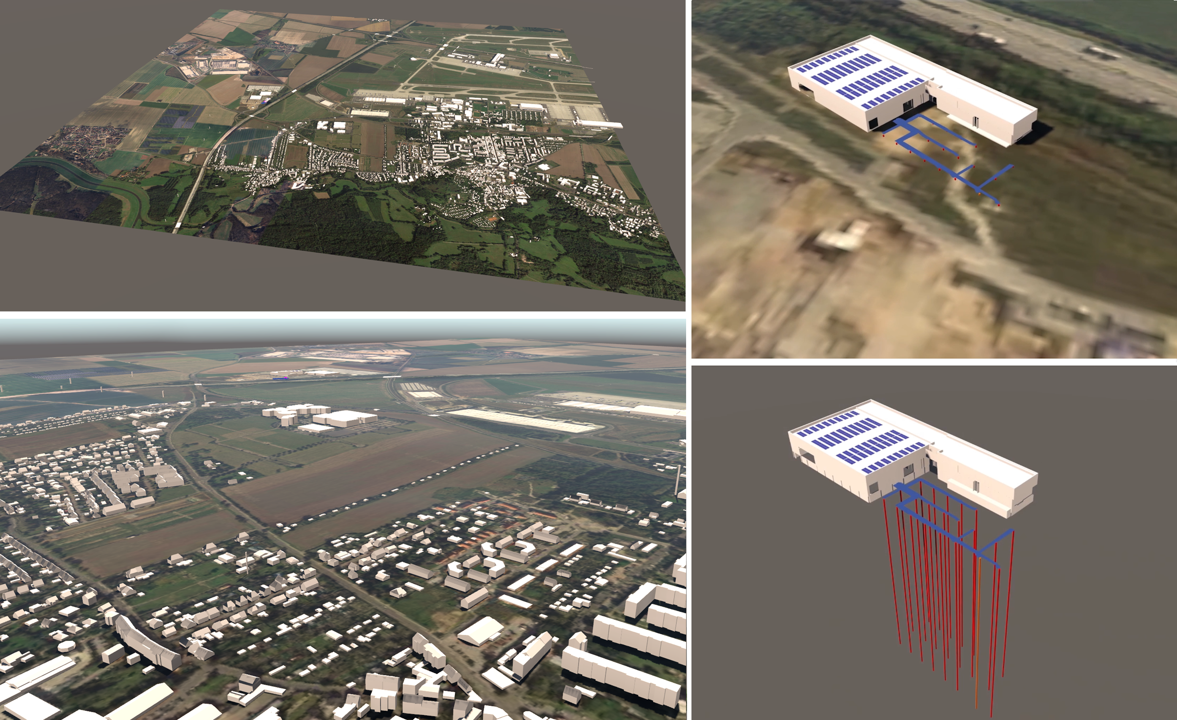 3D Modellierung der Umgebung um den Demonstrationsstandort 3D Modellierung der Umgebung um den Demonstrationsstandort