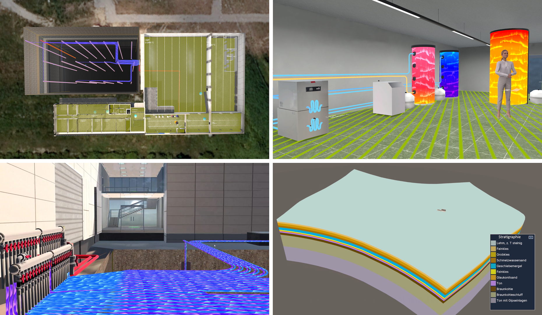 Beispiele aus der aktuellen 3D Visualisierung