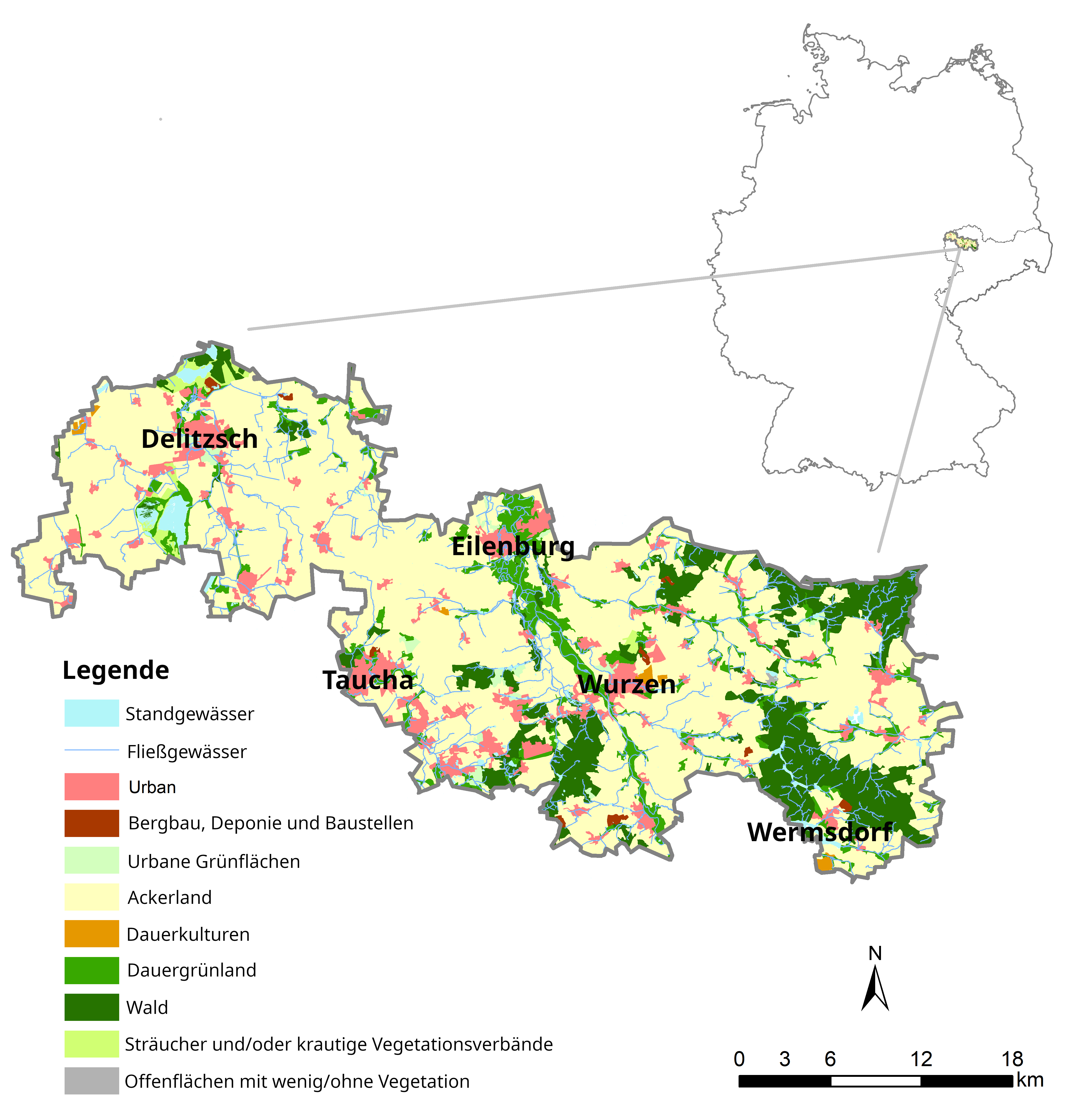 Fallstudiengebiet Nordwestsachsen