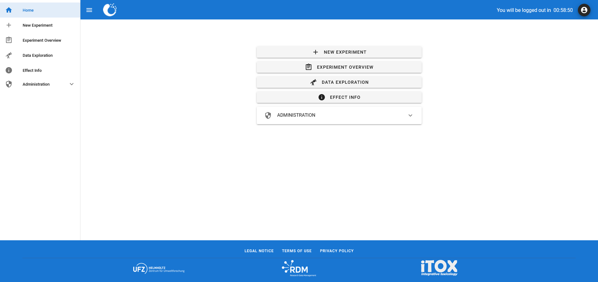 Main menu