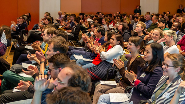 People in lecture hall. Photo: Gunnar Dreßler/UFZ