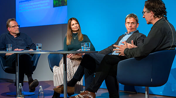 Archivbild HEL 2023: Bernhard Kegel, Claudia Reiser, Stefan Rahmstorf. Foto: André Künzelmann/UFZ