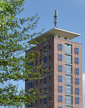 Solarpanels am UFZ-Turm Solarpanels am UFZ-Turm