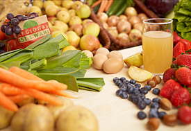 Fruits, vegetables, juice Fruits, vegetables, juice