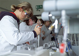 Schüler im UFZ Schülerlabor Schüler im UFZ Schülerlabor