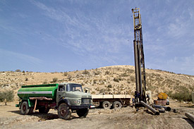 Grundwasserbohrung in Jordanien Grundwasserbohrung in Jordanien