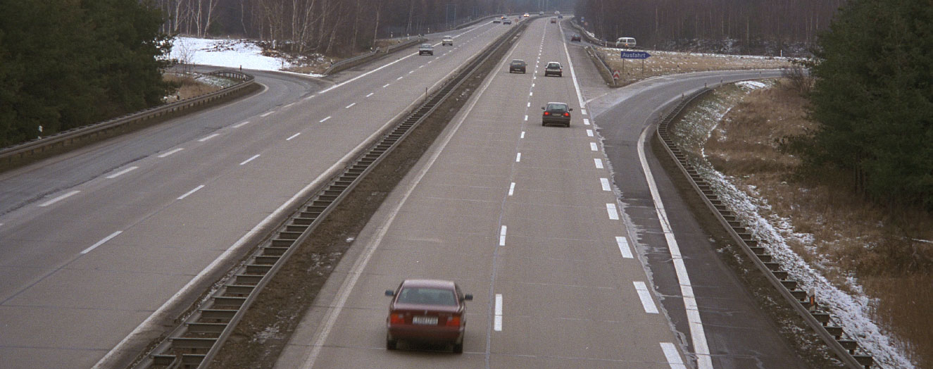 Motorways: Land requirements for infrastructure are on the rise Photo: S. Hufe