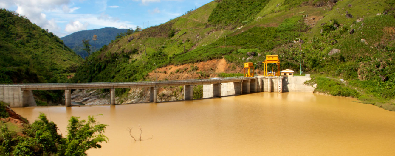 Za Hung Staudamm zur Wasserkraftnutzung. Provinz Quang Nam Foto: D. Meinardi 