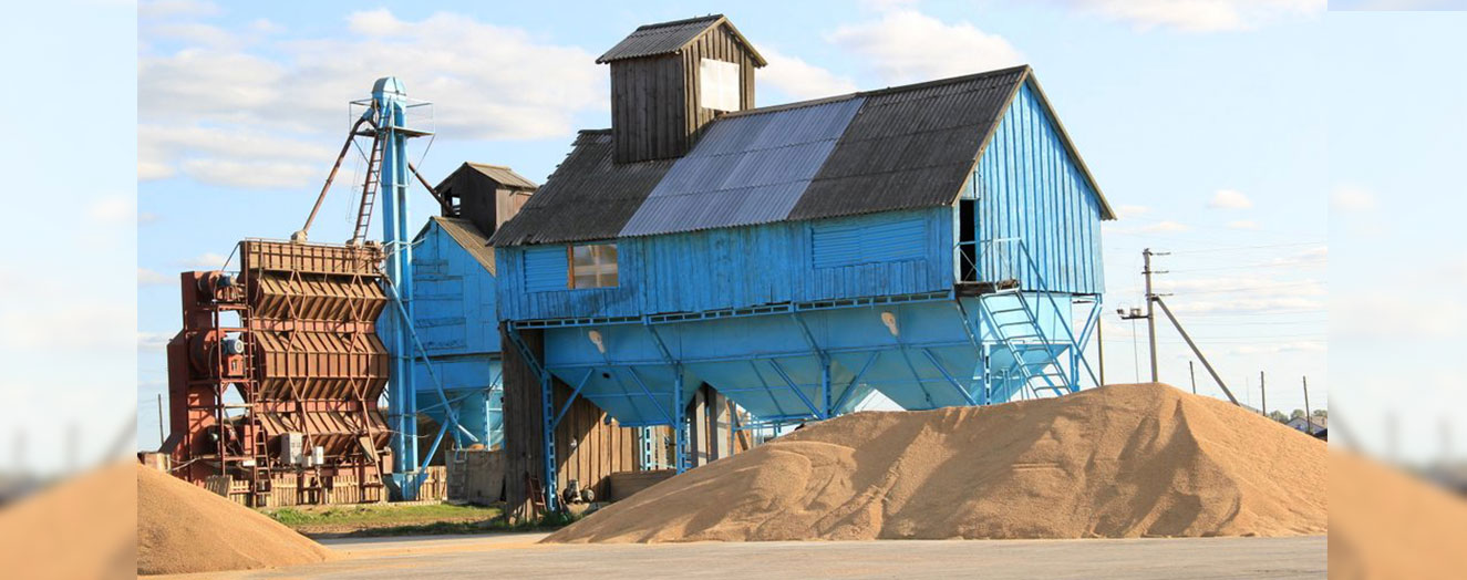 Grain drying - often the limiting factor during harvest Photo: I. Kühling