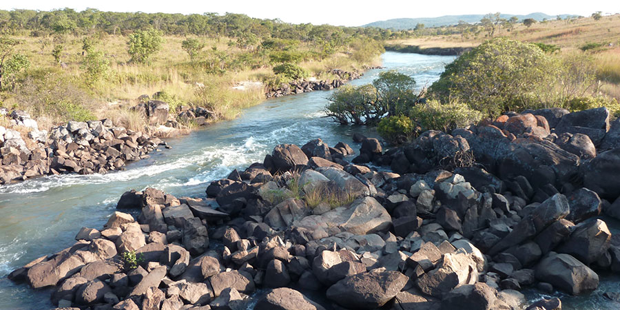 Der Fluss Cubango, Angola Foto: TFO