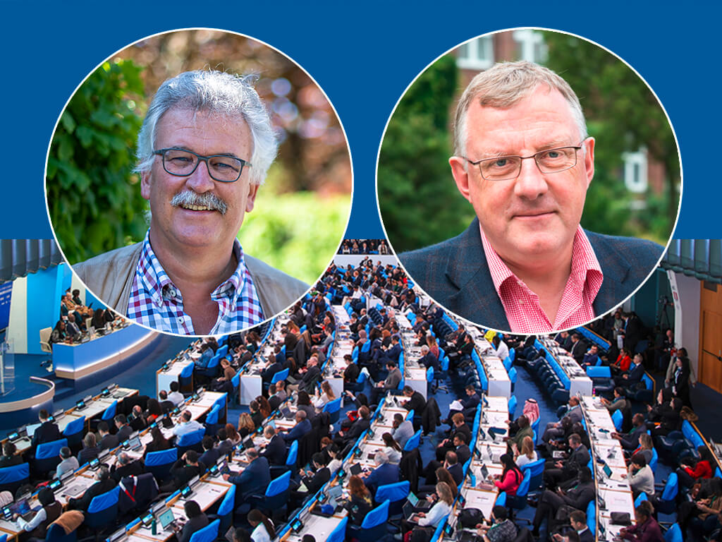 Reimund Schwarze und Josef Settele © André Künzelmann / UFZ