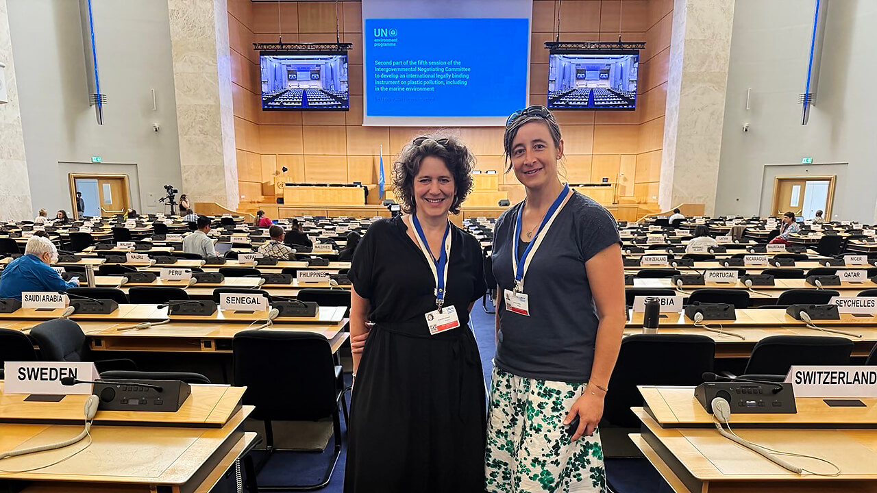 Melanie Bergmann and Annika Jahnke in Geneva ©Laurianne Trimoulla / Gallifrey Foundation