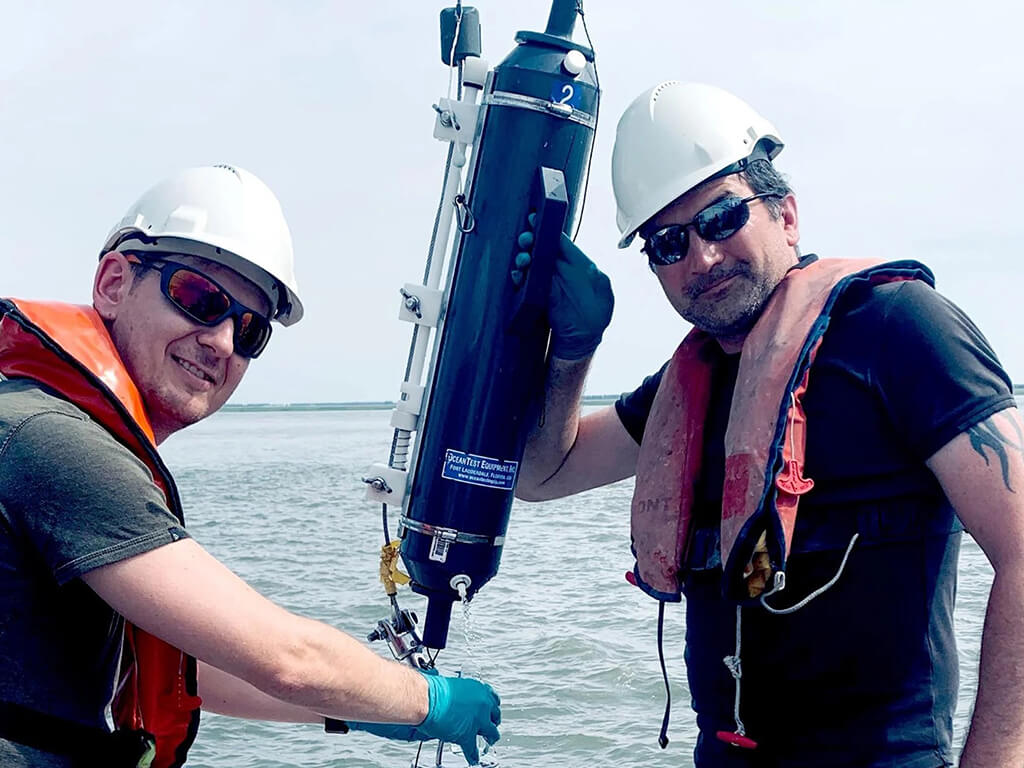 Dušan Materić (UFZ) and Helge Niemann (NIOZ) ©NIOZ